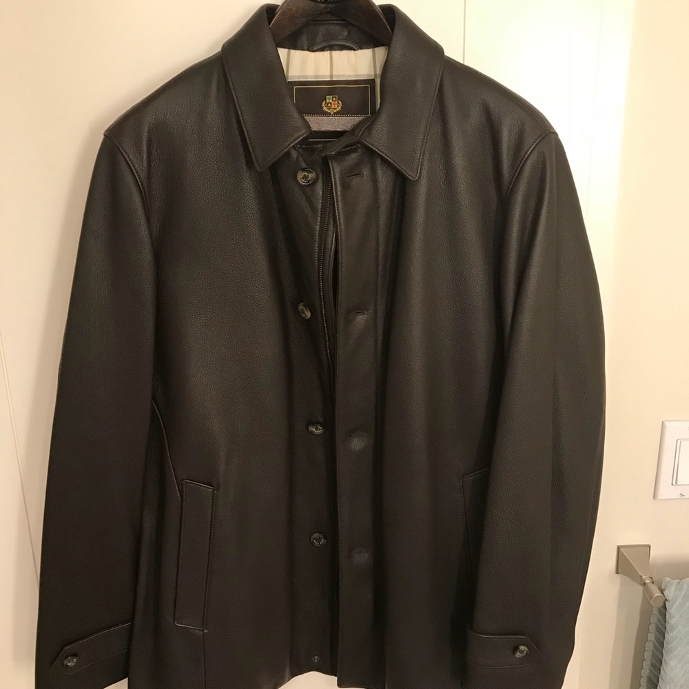 Loro Piana Brown Leather Jacket - New with tag